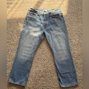 Zara Men's Relaxed Fit Blue Jeans